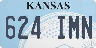 KS license plate 624IMN
