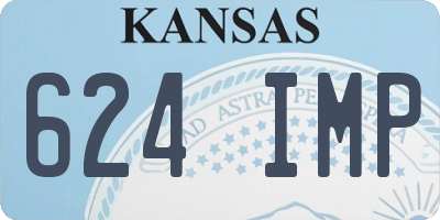 KS license plate 624IMP