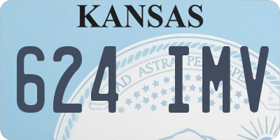 KS license plate 624IMV