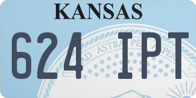 KS license plate 624IPT