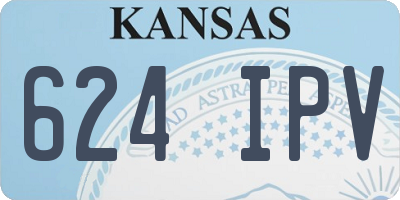 KS license plate 624IPV