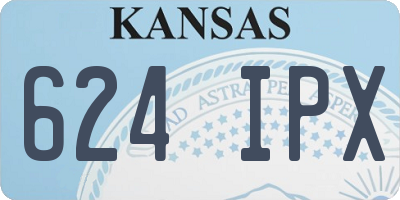 KS license plate 624IPX