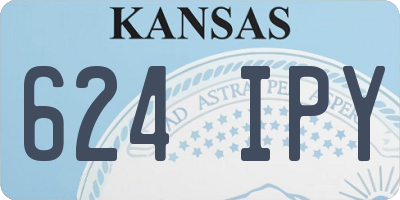 KS license plate 624IPY