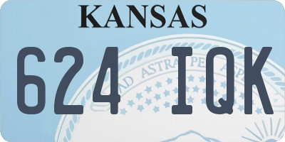 KS license plate 624IQK