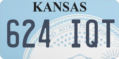 KS license plate 624IQT