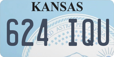 KS license plate 624IQU