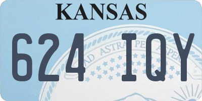 KS license plate 624IQY
