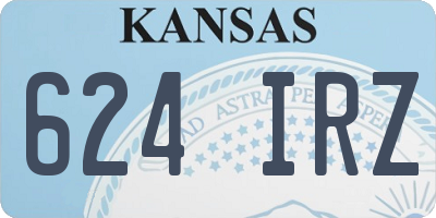 KS license plate 624IRZ