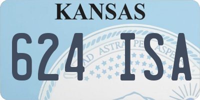KS license plate 624ISA
