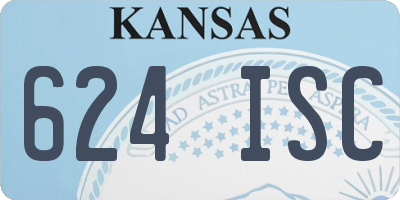 KS license plate 624ISC