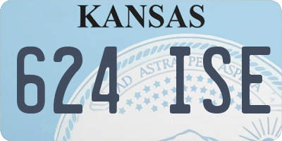 KS license plate 624ISE
