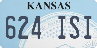 KS license plate 624ISI