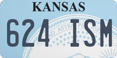 KS license plate 624ISM