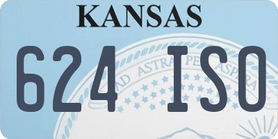 KS license plate 624ISO