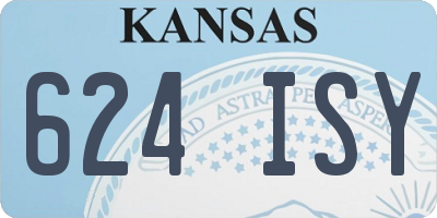 KS license plate 624ISY