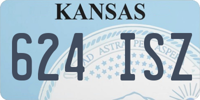 KS license plate 624ISZ