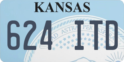 KS license plate 624ITD