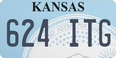 KS license plate 624ITG