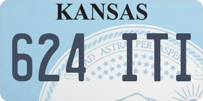 KS license plate 624ITI