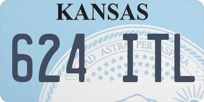 KS license plate 624ITL