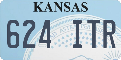 KS license plate 624ITR