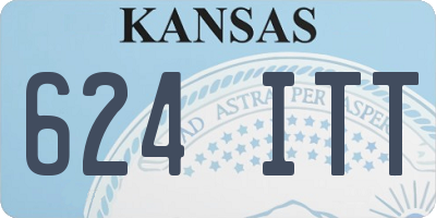 KS license plate 624ITT