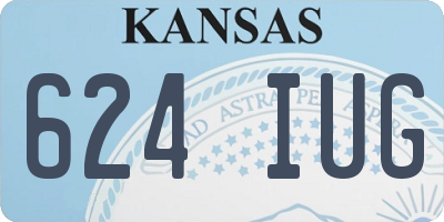 KS license plate 624IUG
