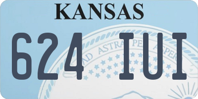 KS license plate 624IUI