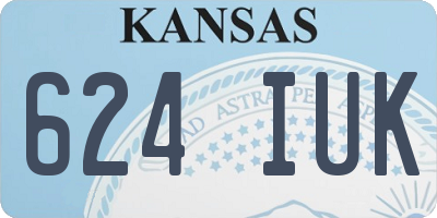 KS license plate 624IUK