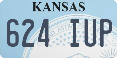 KS license plate 624IUP