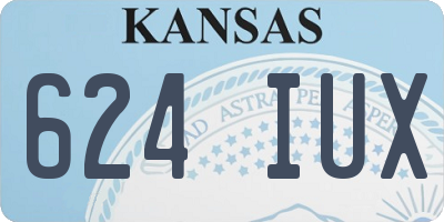 KS license plate 624IUX