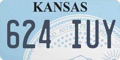 KS license plate 624IUY