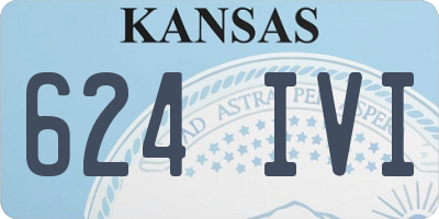 KS license plate 624IVI