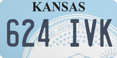 KS license plate 624IVK