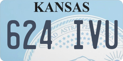 KS license plate 624IVU