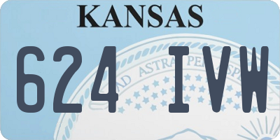 KS license plate 624IVW