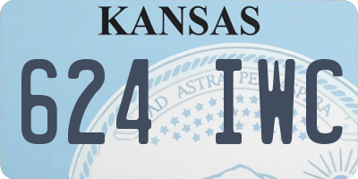 KS license plate 624IWC