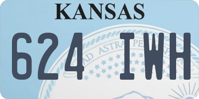 KS license plate 624IWH