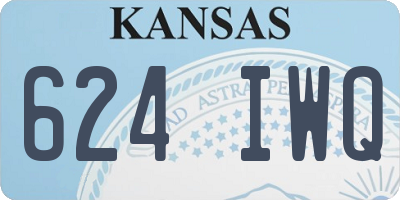 KS license plate 624IWQ