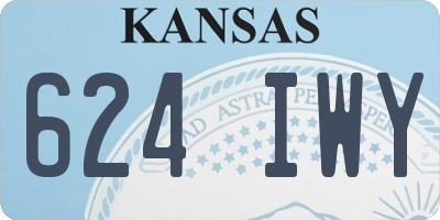 KS license plate 624IWY