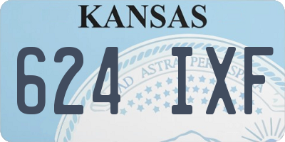 KS license plate 624IXF