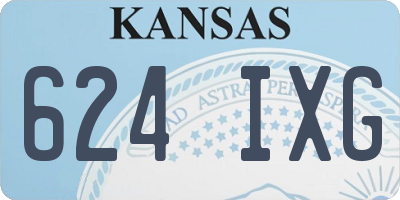 KS license plate 624IXG