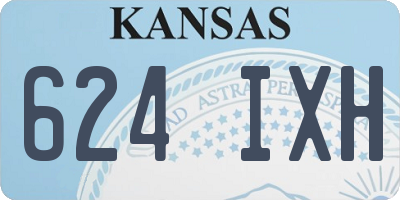 KS license plate 624IXH