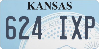 KS license plate 624IXP