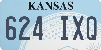 KS license plate 624IXQ