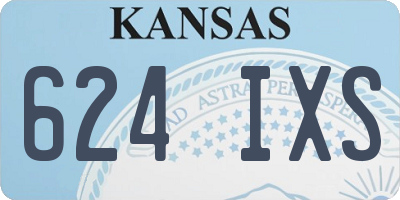 KS license plate 624IXS