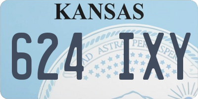KS license plate 624IXY