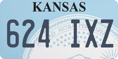 KS license plate 624IXZ