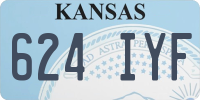 KS license plate 624IYF