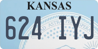 KS license plate 624IYJ